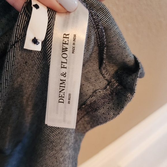 NWT Demin & Flower Polo Shirt Grey Male Size 4XL - Picture 12 of 16